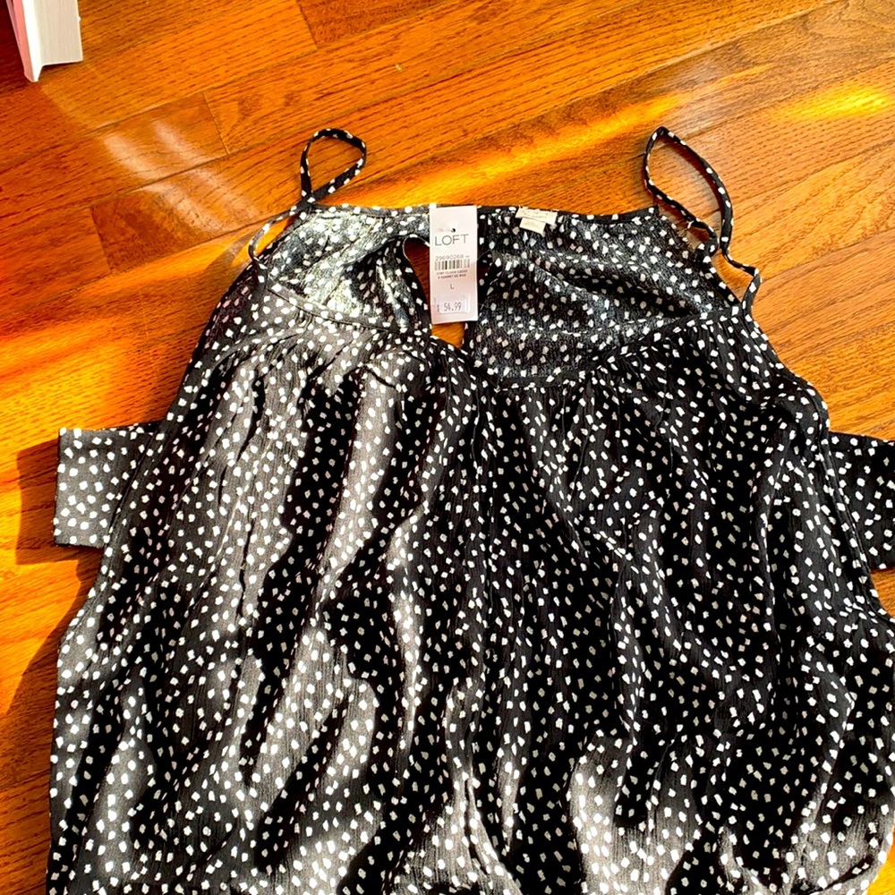Loft Beach Black and White Jumper L